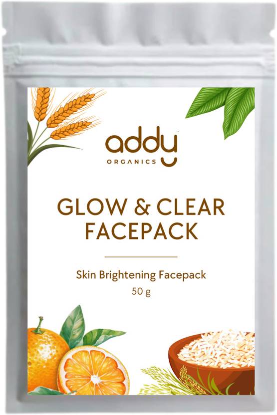 Addy Organics Glow Ritual Face Pack – 100% Natural Herbal Blend for Radiant Skin (50g)