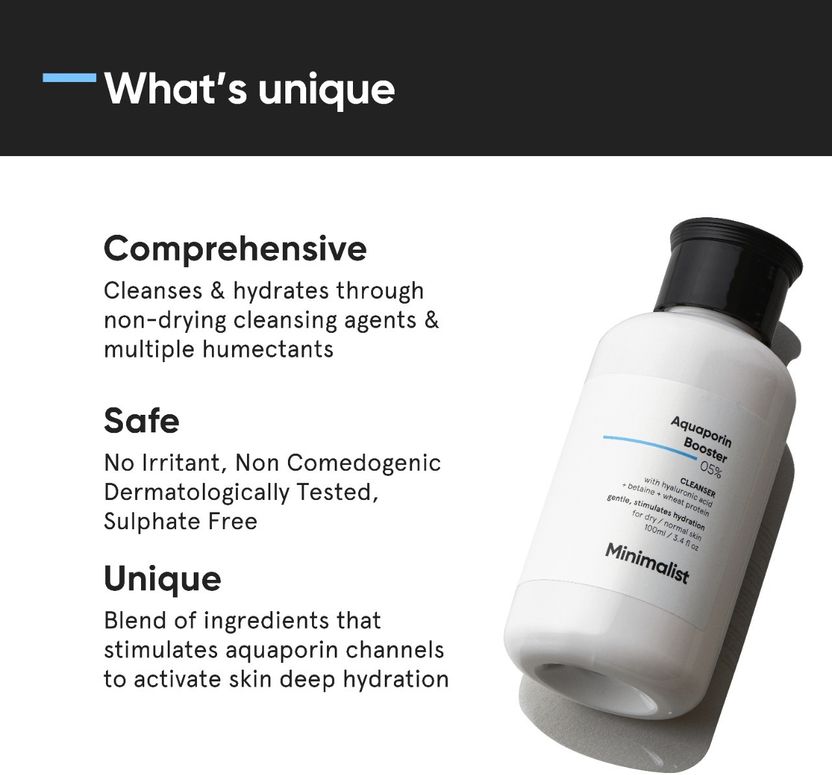 Minimalist 5% Aquaporin Booster Cleanser 100ml - Image 3