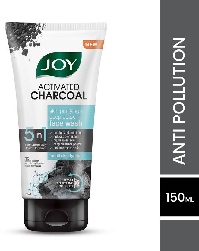 Joy Activated Charcoal Skin Purifying+Deep Detox Face Wash Price in