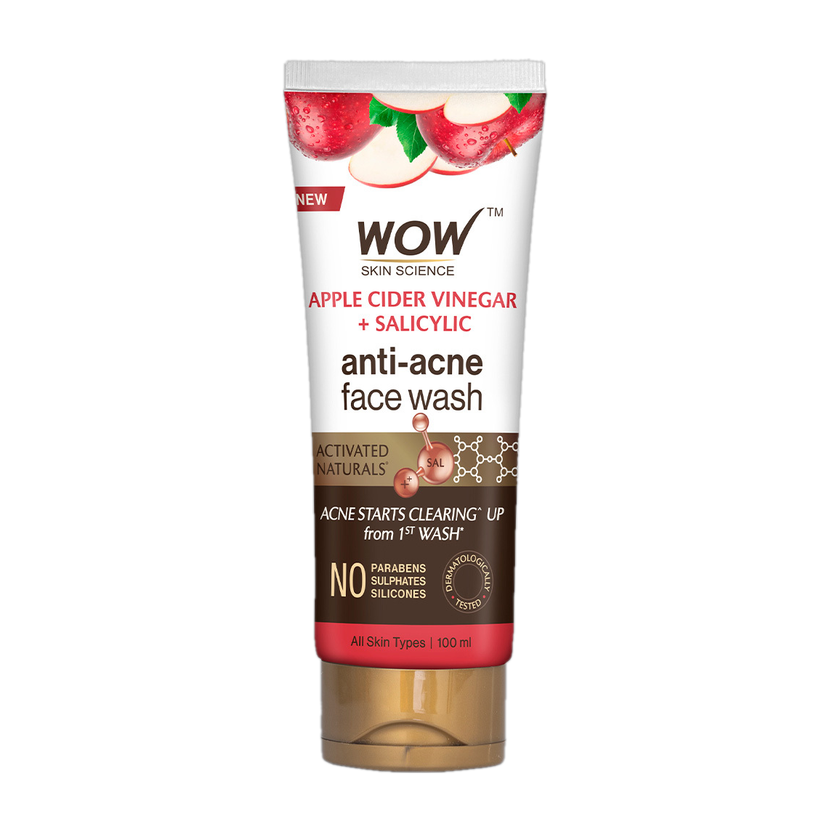 WOW SKIN SCIENCE Apple Cider Vinegar  100mL Tube Face Wash