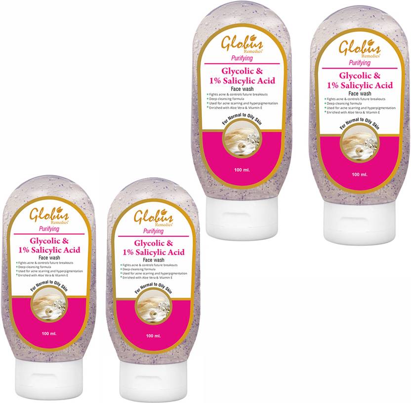 Globus Glycolic Acid and Salicylic Acid Face Wash Price in India, Buy