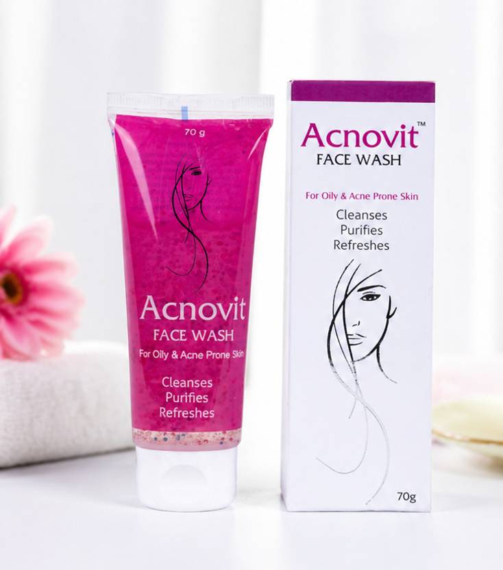 ACNOVIT for Oily & Acne Prone Skin | Deep Cleansing | Removes Oil & Dirt Face Wash