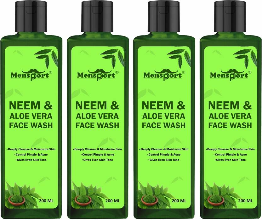Mensport Neem Aloevera to Control Pimples & AcneEven Tone Skin Pack of