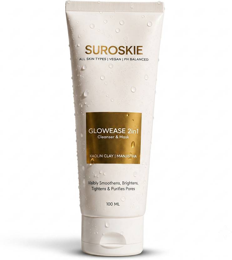 Suroskie GlowEase 2 in 1 Cleanser & Mask Face Wash