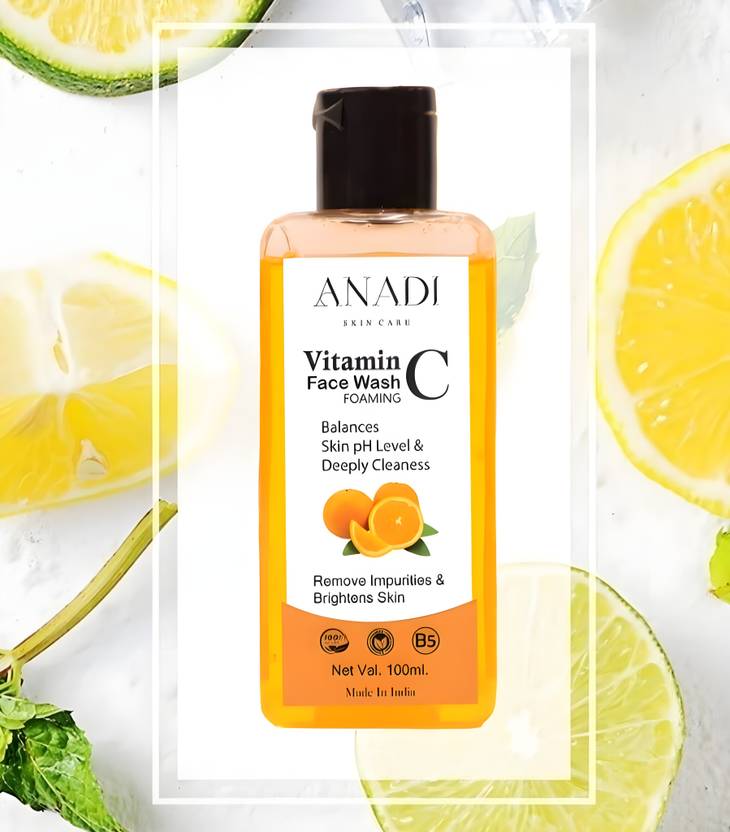 ANADI Vitamin C Foaming  for Glowing & Bright Skin Face Wash