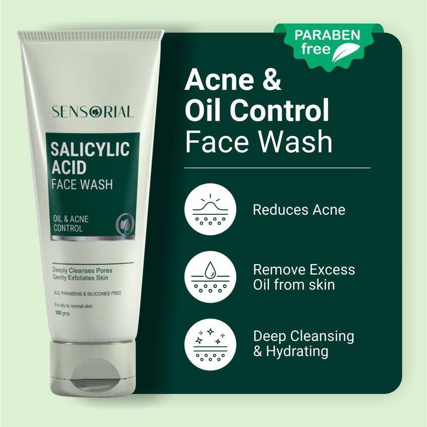 sensorial Salicylic Acid Facewash for Acne Control (100 ml ) Face Wash