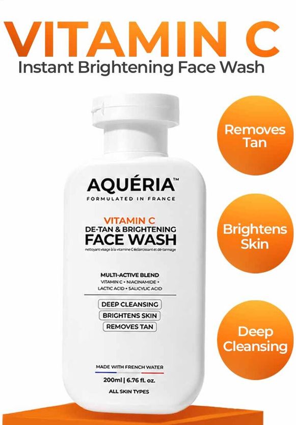 Aqueria De-Tan & Brightening Face Wash - Image 3