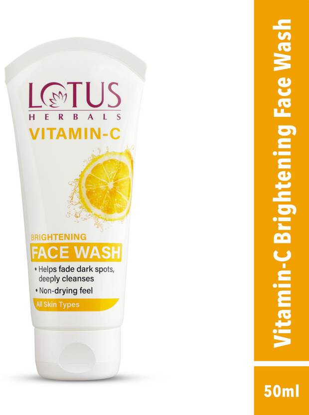 LOTUS HERBALS Vitamin C Brightening , Helps reduce dullness & fade pigmentation Face Wash