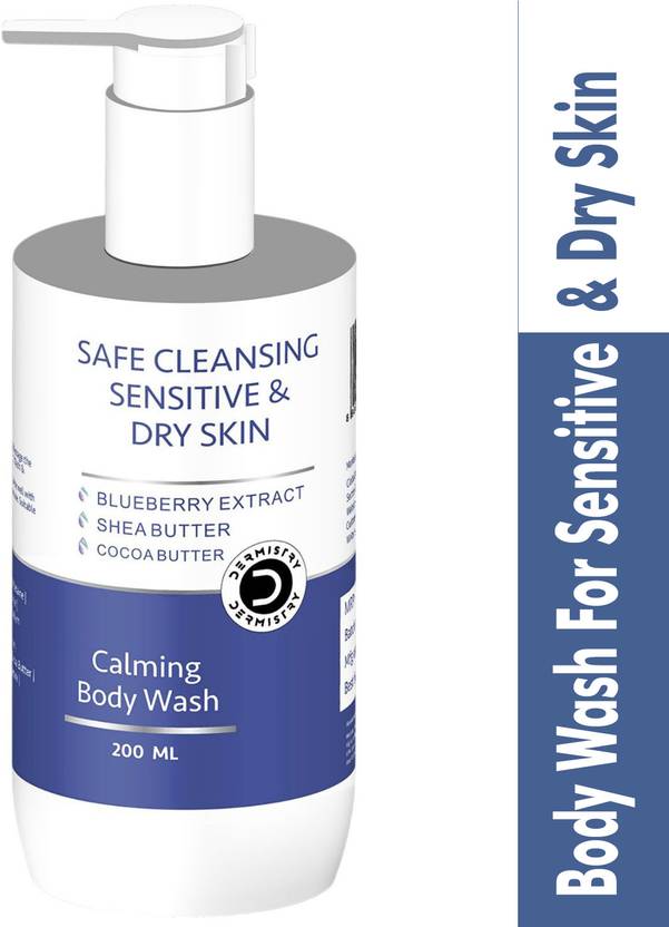 DERMISTRY Sensitive & Dry Skin Nourishing Gentle Mild Shea Butter Body Wash Sulphate Free