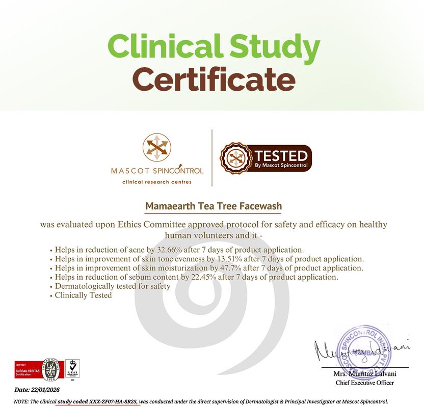 Mamaearth Tea Tree Face Wash 100ml - Image 5