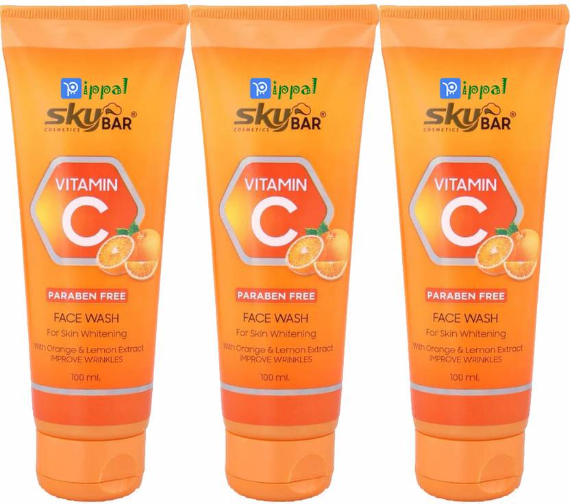 PIPPAL skybar vitmin C 3x300ml Face Wash Price in India, Buy PIPPAL