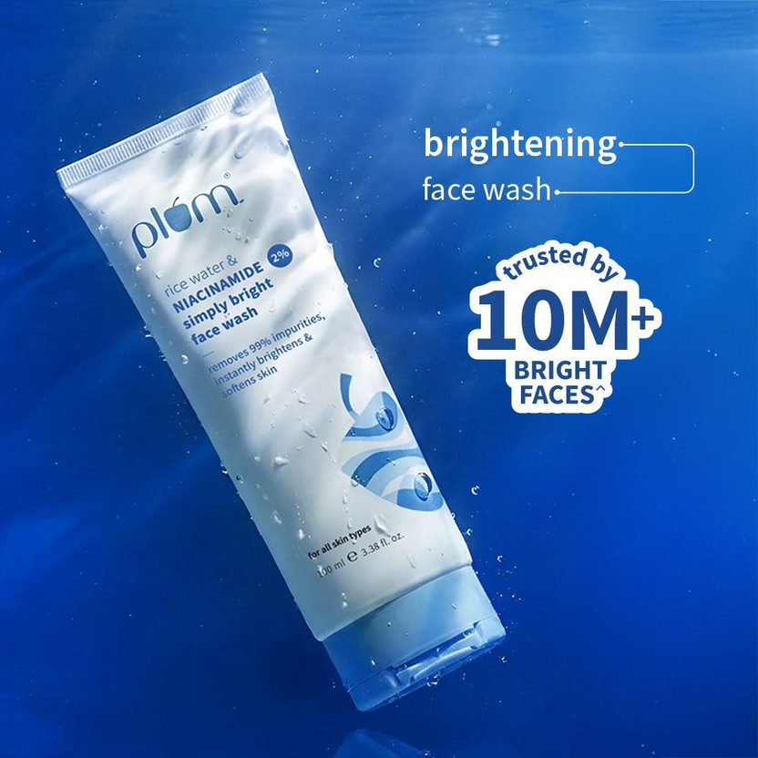 Plum 2% Niacinamide With Rice Water For Bright, Soft Skin