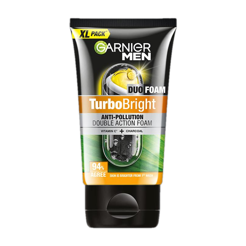 Garnier Men Turbo Bright Double Action, with Vitamin C and