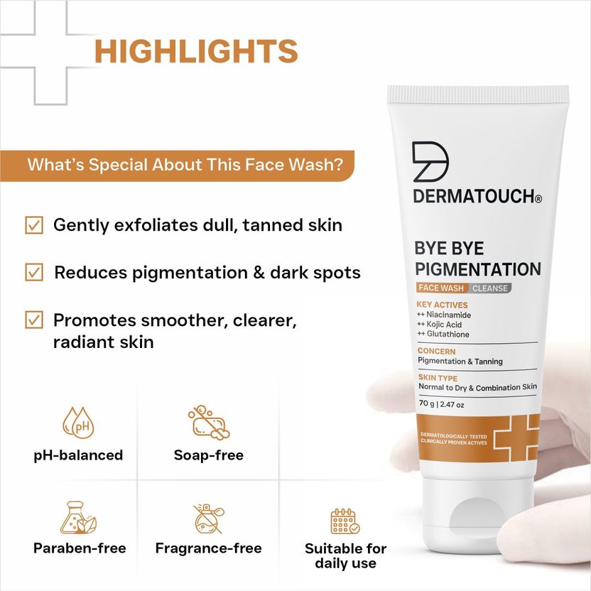Dermatouch Bye Bye Pigmentation Face Wash - Image 4