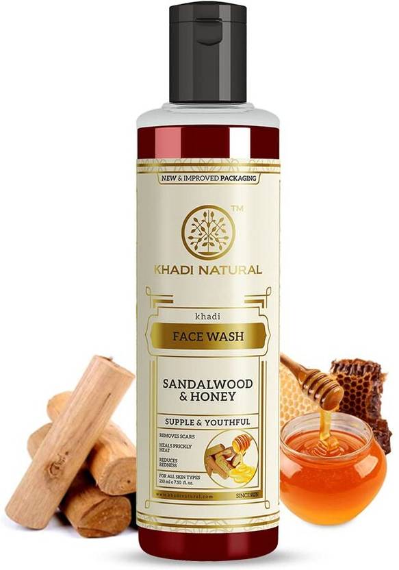 KHADI NATURAL Sandalwood & Honey for Removes Scars Face Wash Price in