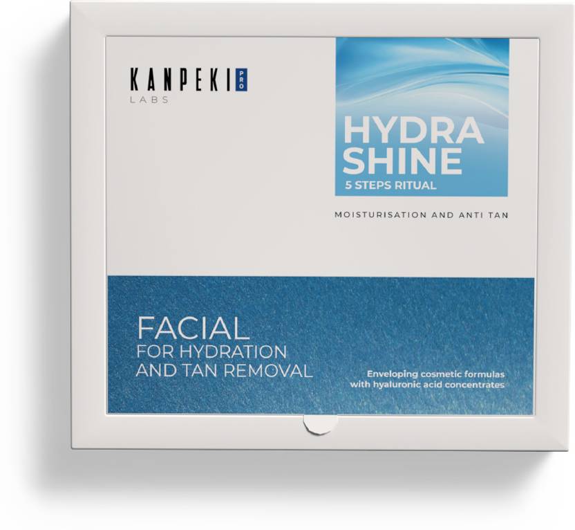 Kanpeki Hydra Shine 5-Step Facial Kit | Deep Hydration & Glow For Dry & Normal Skin