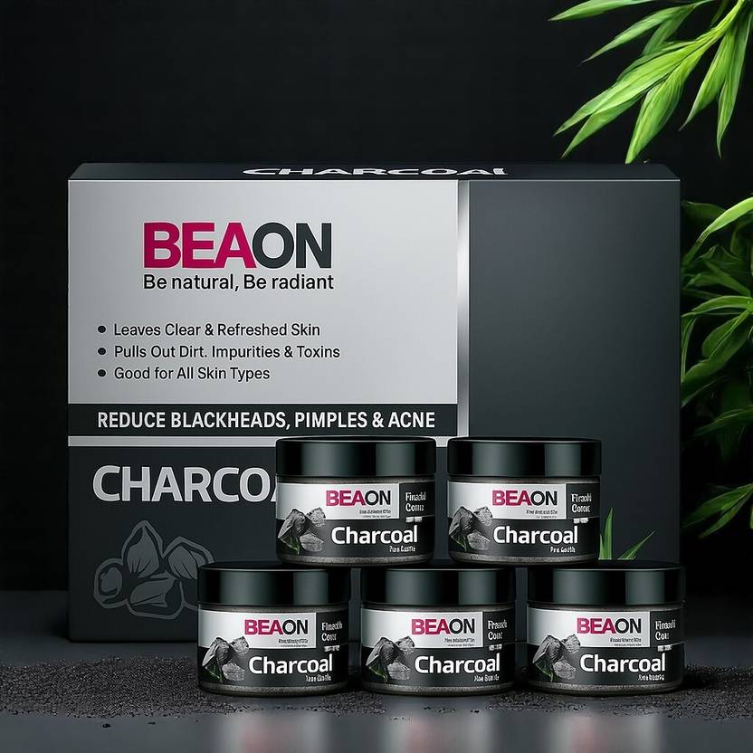 Beaon Glow Boost Charcoal Facial Kit with Natural Skin Detox Formula 250 g
