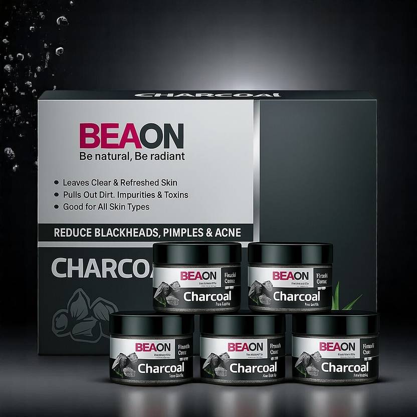 Beaon Charcoal Facial Kit for Men & Women, Deep Clean Skin Care Solution 250 g
