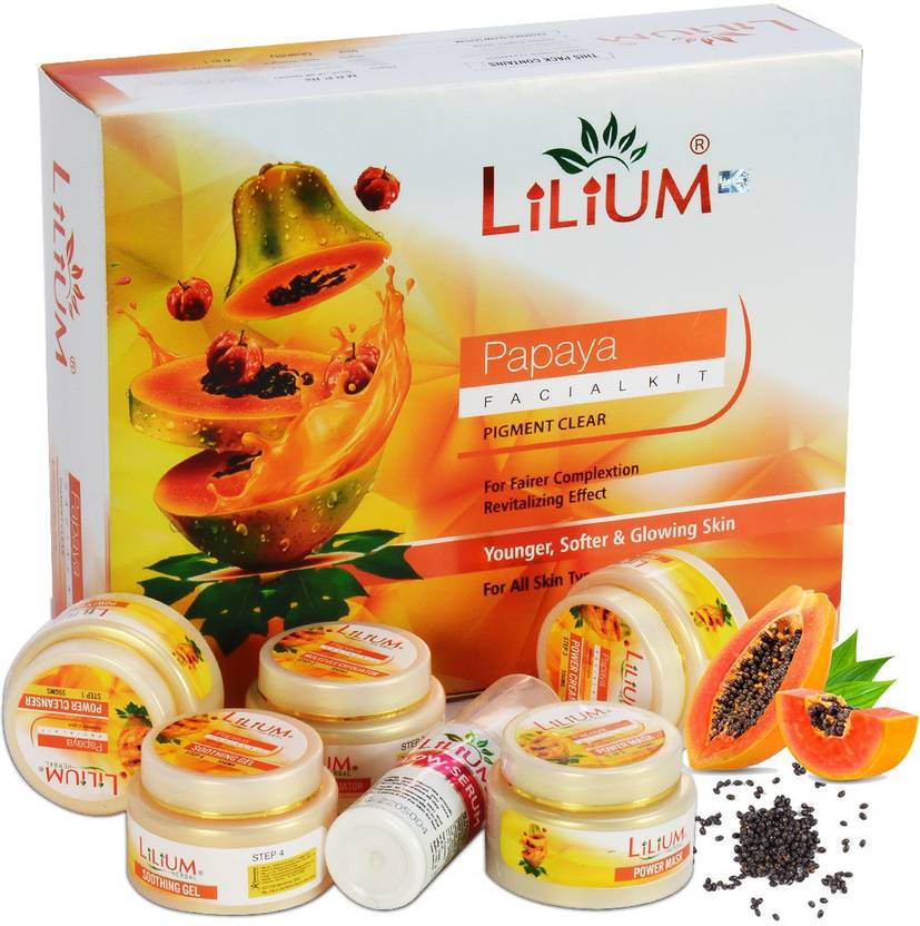 LILIUM Herbal Papaya Anti Blemish Facial Kit 310gm Price in India, Buy LILIUM Herbal Papaya