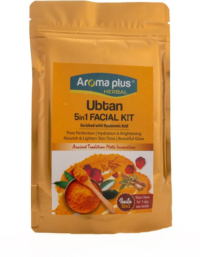 Aromaplus Herbal Ubtan 5-in 1 Facial Kit – Natural Glow & Tan Removal