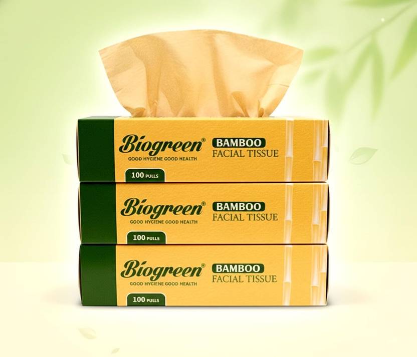 Biogreen Bamboo face tissue