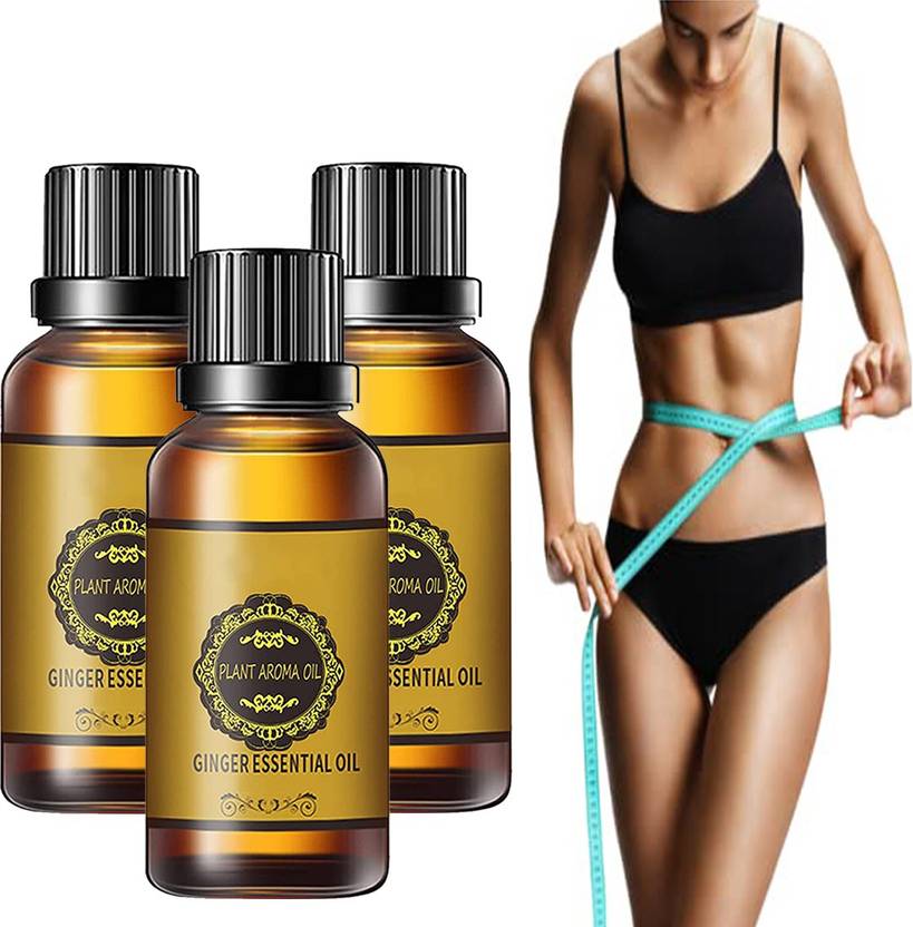 Barbers Crew Drainage Ginger Essential Oil For A Tummy Fat Loss Burner Oil-30ml-3-Bottle- Men & Women