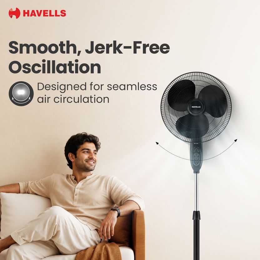 HAVELLS Gatik Pro 400mm BLDC Pedestal Fan - Image 4