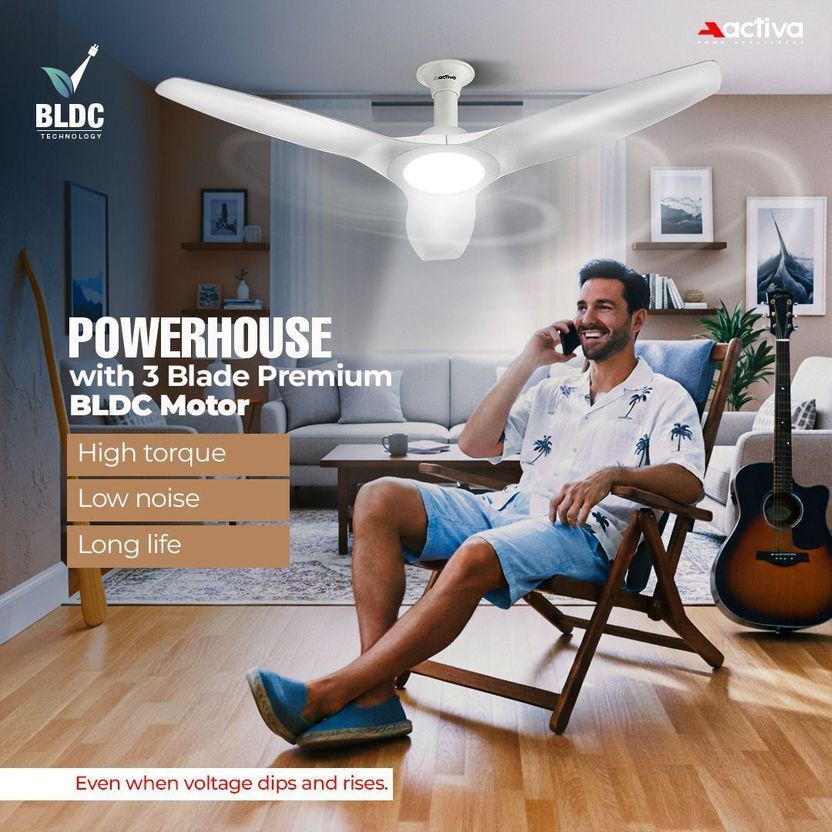 ACTIVA Silentair Light 1200 mm Ceiling Fan - Image 4