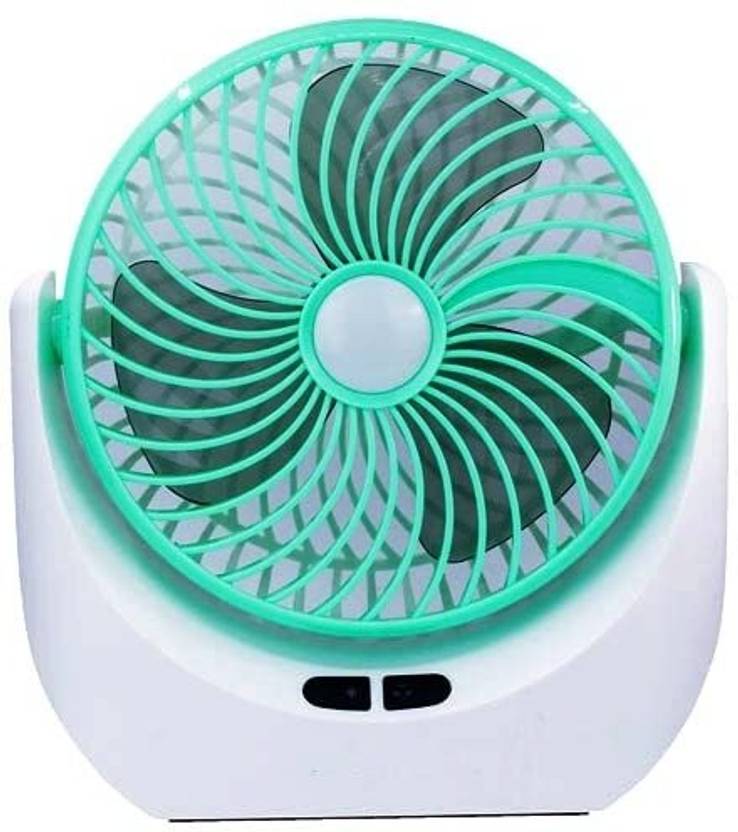 Lalson's High Speed Rechargeable Table Fan with LEDLight, For Home, Office Desk, Kitchen High
