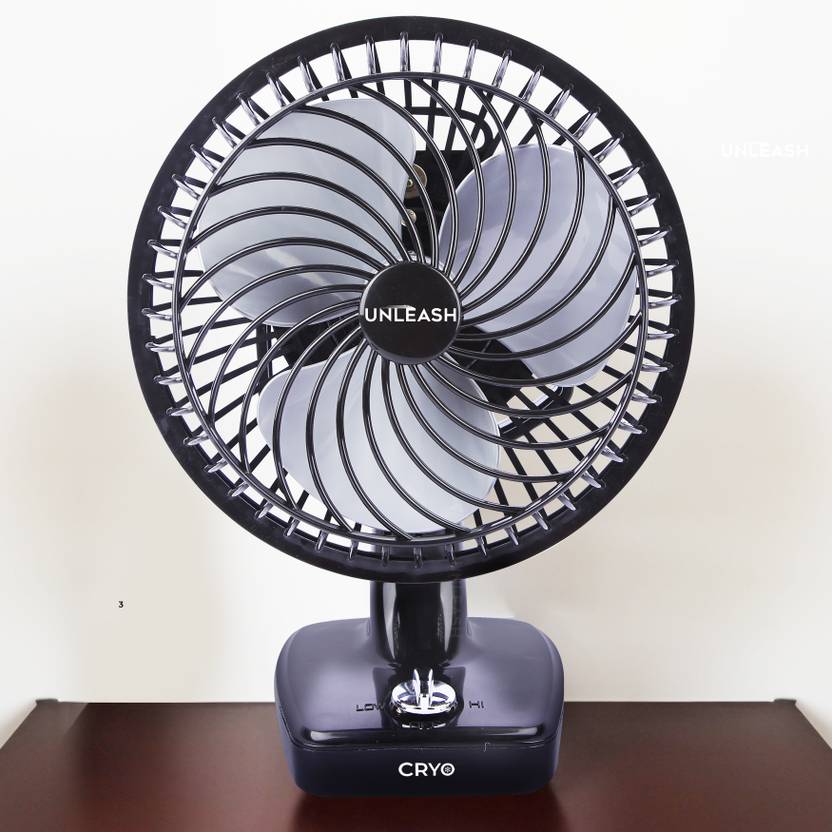 unleash CRYO HIGH SPEED 9 INCH 230 MM TABLE FAN FOR HOME 230 mm 3 Blade