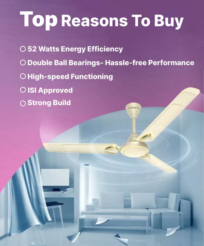 Crompton Surebreeze Hillbriz Deco 1200 mm Ceiling Fan - Image 2