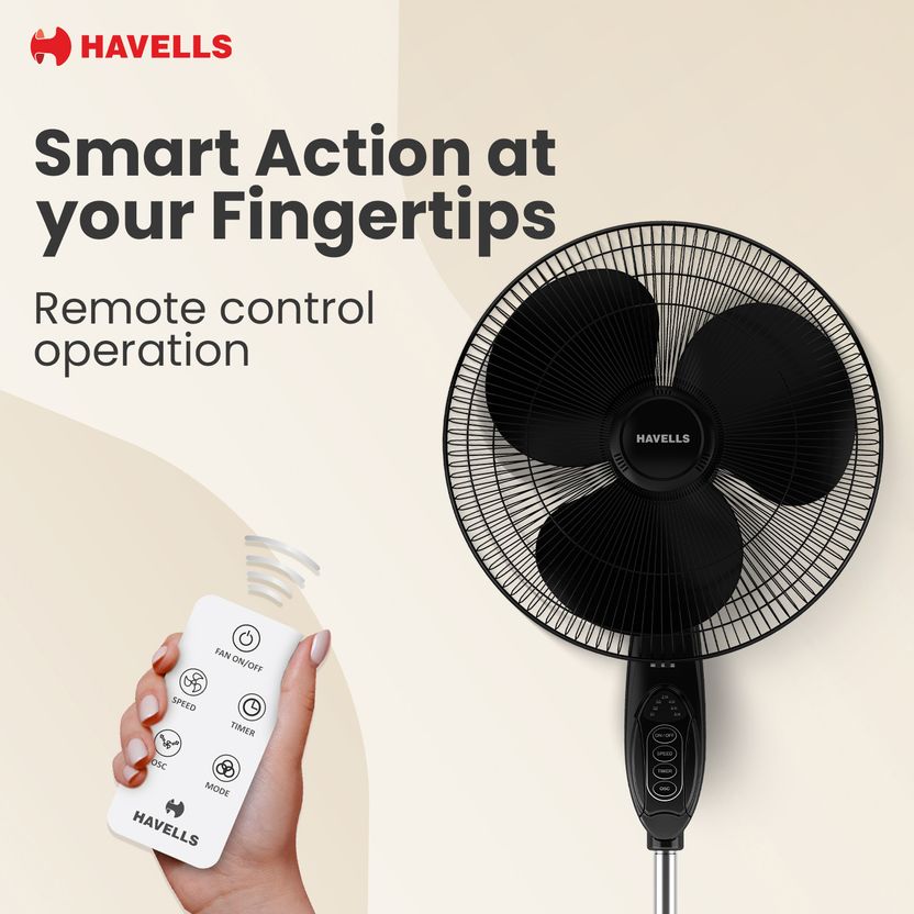 HAVELLS Gatik Pro 400mm BLDC Pedestal Fan - Image 7