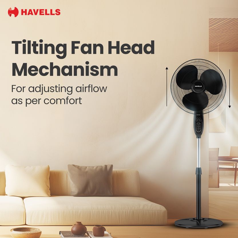 HAVELLS Gatik Pro 400mm BLDC Pedestal Fan - Image 5