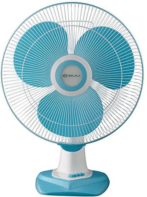 BAJAJ AIRSTREAM 400 mm Silent Operation 3 Blade Table Fan Price in
