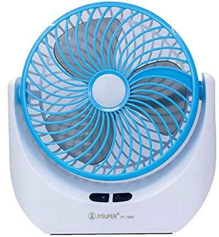 seasons High Speed Rechargeable Table Fan with LED Light, For Home