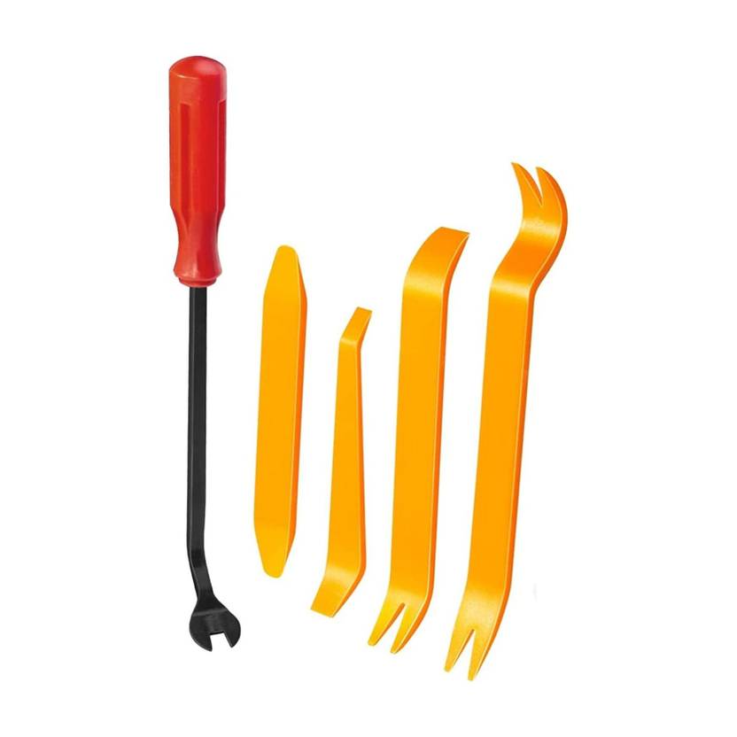 CAREOPETA 5 PCS Car Trim Removal Tool Kit for Door Panel Dashboard and Clip Pry Tool Fastener