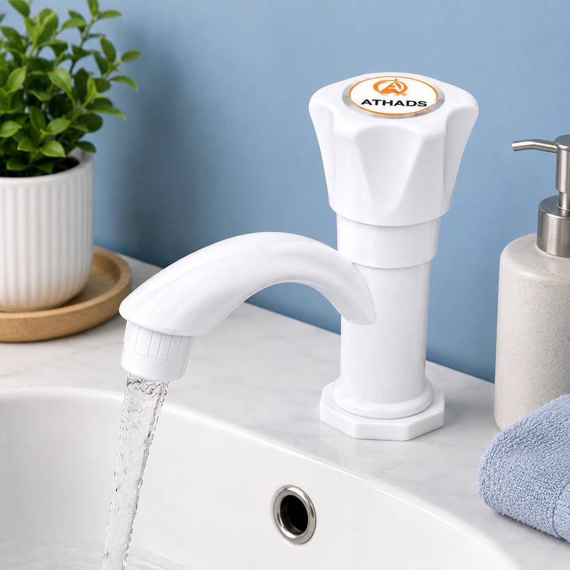 ATHADS by ATHADS Pillar Cock Water Tap for Wash Basin, Kitchen Sink & Bathroom Pillar Tap Faucet