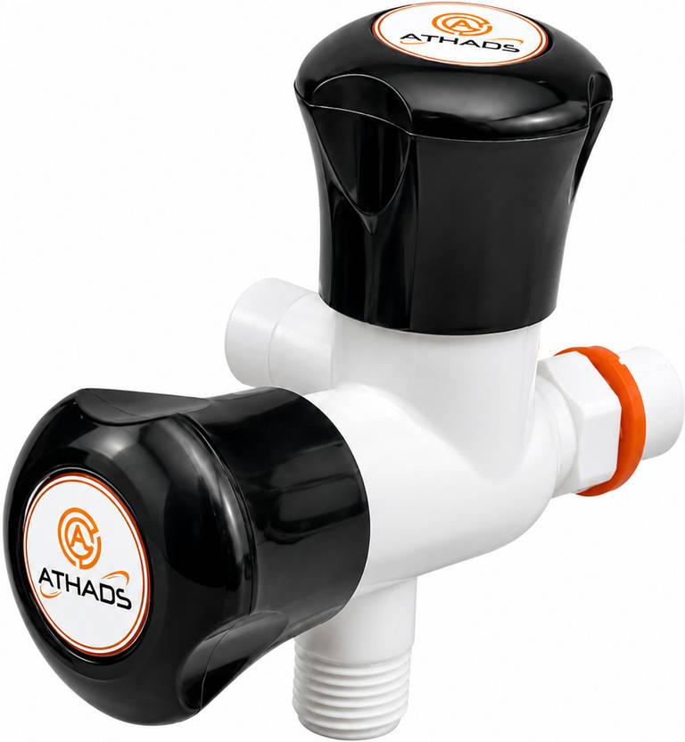 ATHADS Premium 2 Way Angle Cock Tap – Dual Water Outlet, Leak-Proof Performance Angle Cock, Dual-Flow  Faucet