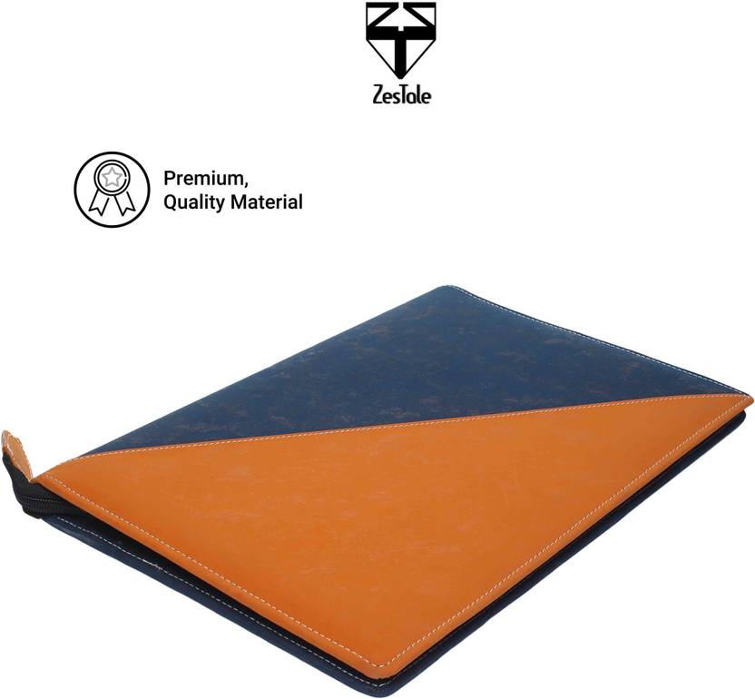 zestale leatherette document file folder certificate holder