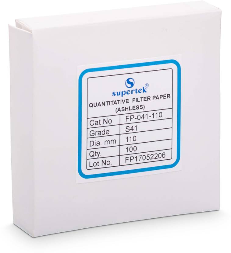 Supertek Quantitative Ashless Grade 41 Filter Paper Price in India