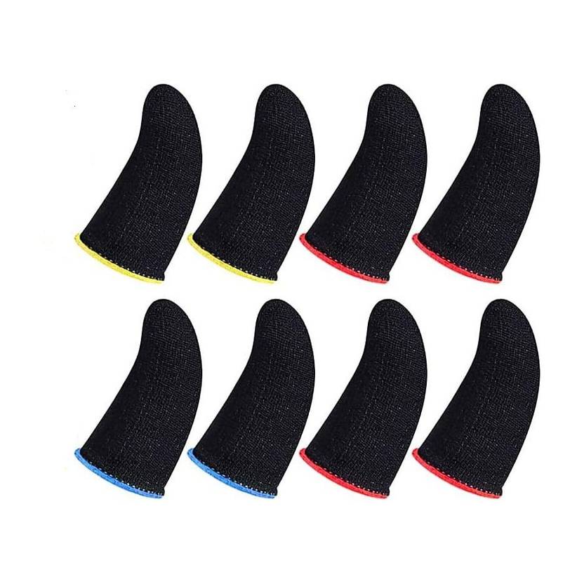HouseOfCommon Mobile Pubg Finger Sleeve, Gaming Sleeve for PUBG, BGMI, COD, FreeFire(04 Pairs) Finger Sleeve