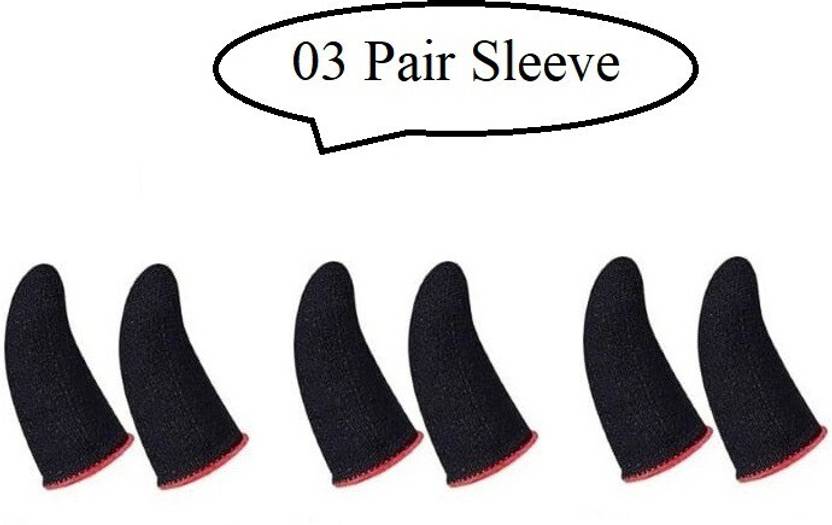 HouseOfCommon Thumb for Mobile Gaming Pubg/Call of Duty 03 Pairs, Red Finger Sleeve