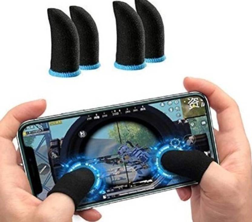 Globalkart Impex Mobile Gaming Finger Sleeve Pack of 4Piece bs Finger Sleeve
