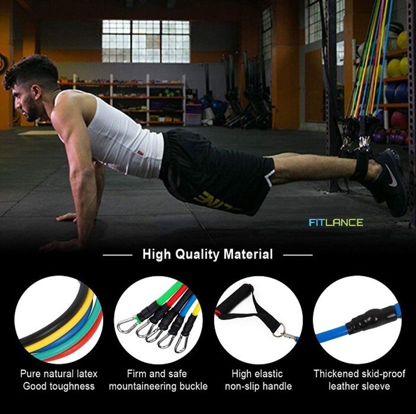 FITLANCE Resistance Bands Tubes for Home Gym - Image 8