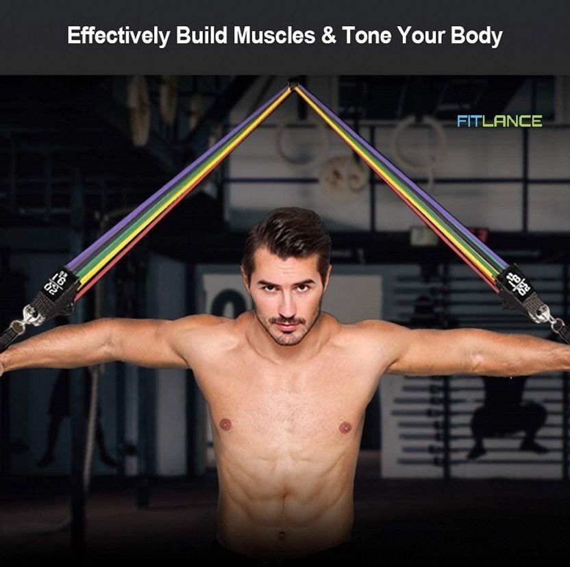 FITLANCE Resistance Bands Tubes for Home Gym - Image 6