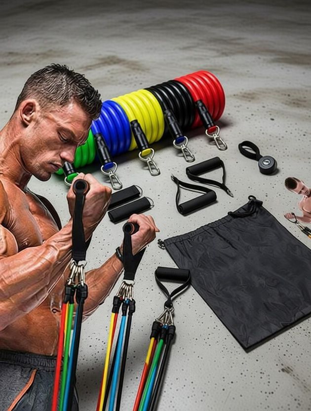 FITLANCE Resistance Bands Tubes for Home Gym - Image 2