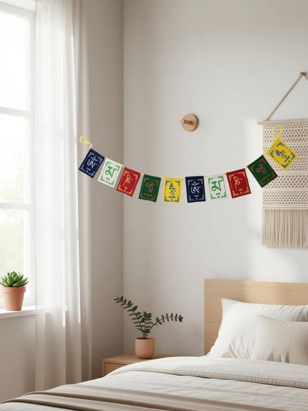 Teezori buddhist tibetan flag Car Window Flag 8.9 cm x 86.4 cm