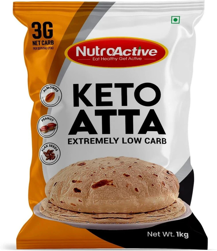 NUTROACTIVE Keto Atta (1g Net Carb Per Roti ) Extremely Low Carb
