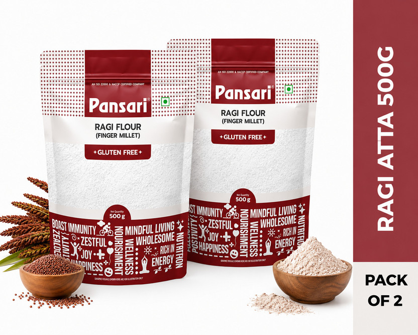 Pansari 100% Natural, Healthy & Tasty Ragi Atta