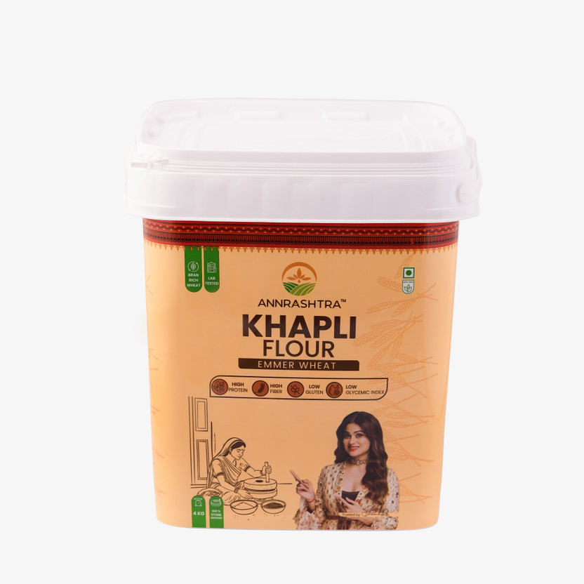 annrashtra Khapli Emmer Wheat Flour, Stone-Milled Atta,...4